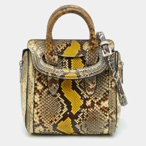 Alexander McQueen Multicolor Python Mini Heroine Bag