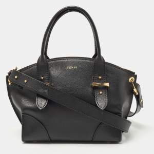 Alexander McQueen Black Leather Small Legend Satchel