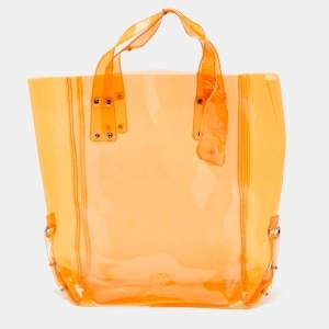 Alexander McQueen Orange PVC Tote