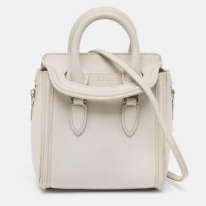 Alexander McQueen Grey Leather Mini Heroine Bag