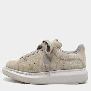 Alexander McQueen Grey suede Oversized Sneakers Size 38.5