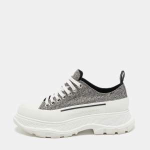 Alexander McQueen Multicolor Canvas Tread Slick Sneakers Size 37.5