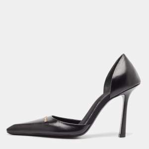 Alexander Wang Black Leather Viola D'orsay Pumps Size 38.5