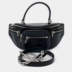 مملوكة مسبقًا حقيبة ألكسندر وانغ أتيكا جلد أسود ميني وحقيبة كتف