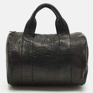 مملوكة مسبقًا Alexander Wang Rocco Black Leather Satchel