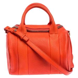 Alexander Wang Orange Leather Small Rockie Satchel
