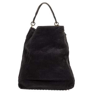 Alexander Wang Dark Purple Textured Leather Darcy Hobo