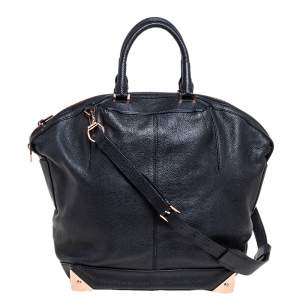 Alexander Wang Black Leather Large Emile Satchel
