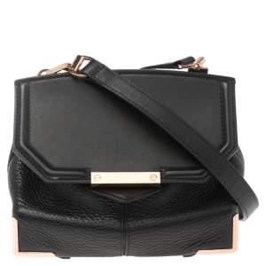Alexander Wang Black Leather Mini Marion Prisma Shoulder Bag