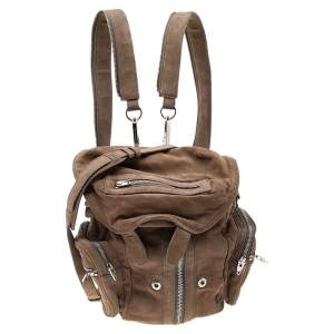 Alexander Wang Brown Suede Mini Marti Backpack