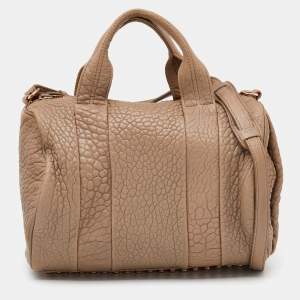Alexander Wang Dark Beige Leather Rocco Satchel