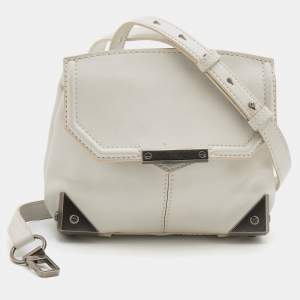 Alexander Wang White Leather Small Marion Shoulder Bag