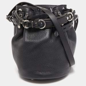 Alexander Wang Black Leather Diego Bucket Bag