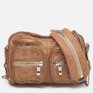 Alexander Wang Brown Leather Brenda Shoulder Bag