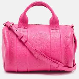 Alexander Wang Pink Leather Rocco Duffle Bag