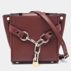 Alexander Wang Burgundy Leather Attica Shoulder Bag