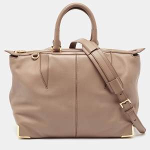 Alexander Wang Beige Leather Prisma Skeletal Tote