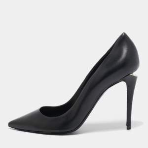 Alexander Wang Black Leather Pointed Toe Pumps Size 39