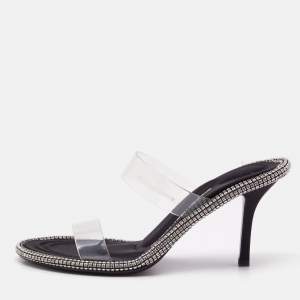 Alexander Wang Transparent PVC Nova Slide Sandals Size 36