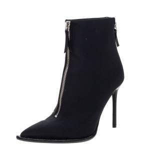 Alexander Wang Black Nylon Eri Boots Size 36.5
