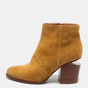 Alexander Wang Light Brown Suede Ankle Boots Size 37