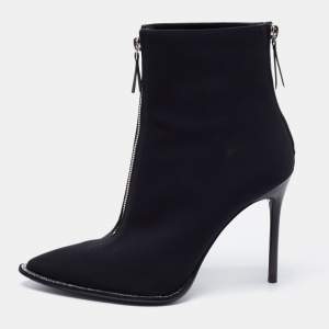 Alexander Wang Black Nylon Eri Booties Size 40
