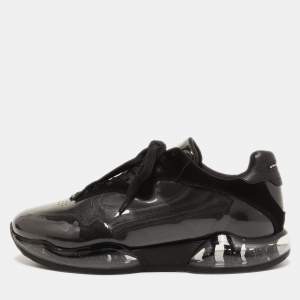 Alexander Wang Black Suede and PVC Low Top Sneakers Size 40