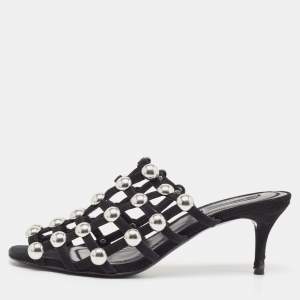 Alexander Wang Black Suede Sofia Mules Size 37