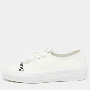 Alexander Wang White Canvas Dropout Sneakers Size 37.5