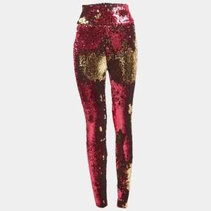 Alexandre Vauthier Fuchsia Pink Sequin Pants M