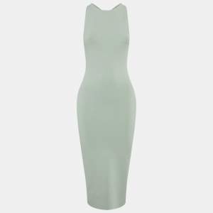 مملوكة مسبقًا Alice + Olivia Green Stretch Knit Midi Dress M