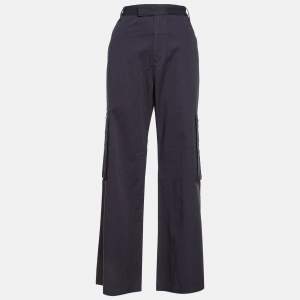 Amiri Navy Blue Cotton Blend Wide Leg Cargo Pants M
