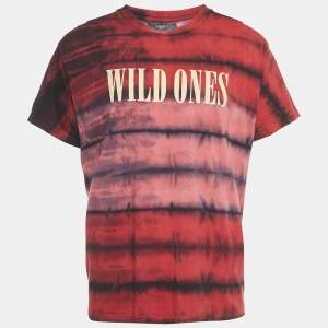 Amiri Red Wild Ones Print Jersey Tie-Dye T-Shirt M