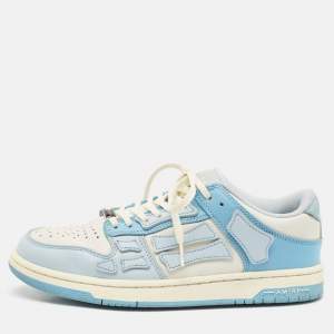 Amiri Blue/White Leather MA-1 Low Top Sneakers Size 39
