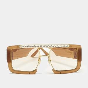 Pre Owned نظارة شمسية آنا-كارين كارلسون إصدار الكريستال لو سوال تدرج بني 9/75