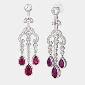 مملوكة مسبقًا Anna Zuckerman Arya Ruby Chandelier Earrings 