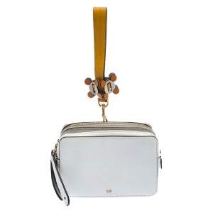 Anya Hindmarch Multicolor Leather Stack Multi Compartment Wrislet Clutch 
