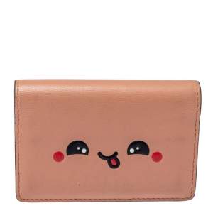 Anya Hindmarch Powder Pink Leather Card Case 