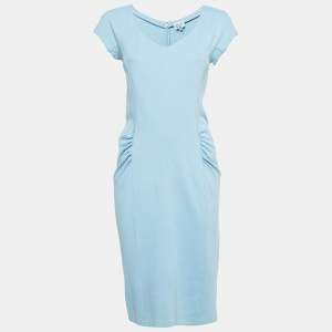 Armani Collezioni Blue Jersey Midi Dress M