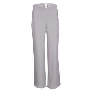 Pre Owned Armani Collezioni Lilac High Waist Straight Fit Trousers M