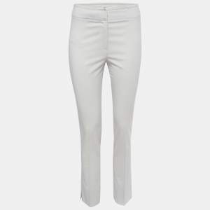 Armani Collezioni Grey Cady Tailored Tapered Pants XS