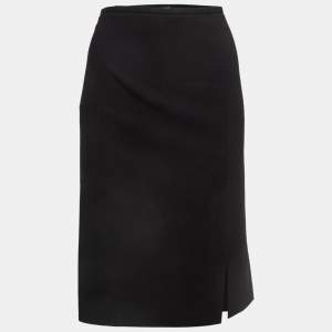 Armani Collezioni Black Crepe Formal Pencil Skirt XL