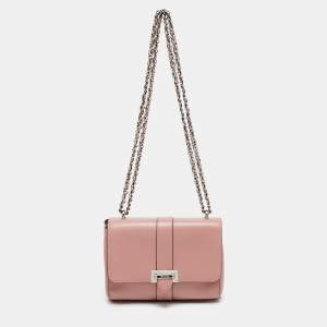 Aspinal Of London Pink Leather Lottie Shoulder Bag