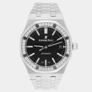 Audemars Piguet Royal Oak 15451ST.ZZ.1256ST.01 Automatic Silver Stainless Steel Diamond Women's Wristwatch 37 mm
