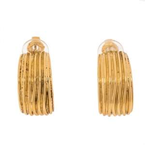 Aurelie Bidermann Thalia Gold Plated Clip On Earrings