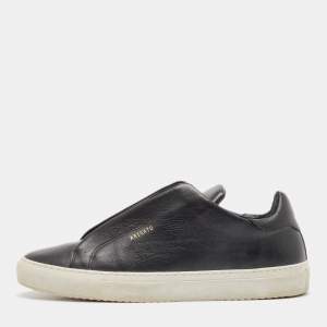 Axel Arigato Black Leather Clean 90 Zip Up Sneakers Size 40