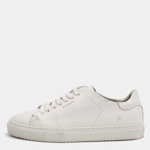 Axel Arigato White Leather Lace Up Sneakers Size 38