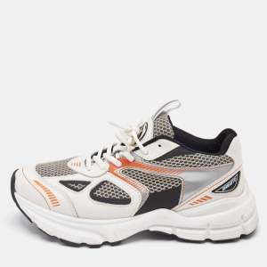 Axel Arigato Multicolor Leather and Mesh Marathon Runner Sneakers Size 38
