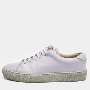Axel Arigato Purple Leather Lace Up Sneakers Size 39