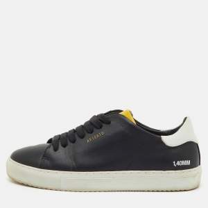 Pre Owned Axel Arigato Black/White Leather Clean 90 Low Top Sneakers Size 36